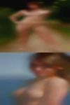 Nude woman covered slime