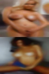 Couple looking double