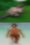 Nude woman hole